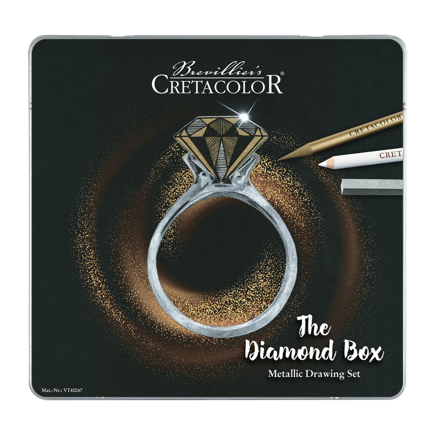 The Diamond Box Metallic Drawing 15-Piece Set