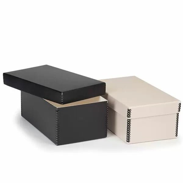 Card File Box, Tan