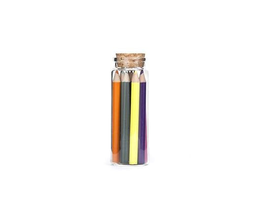 Colored Pencils Set Of 12 In Glass Jar